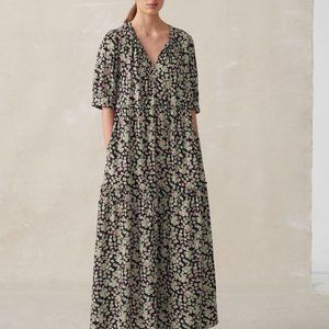 TOAST Floral Viscose Midi Dress